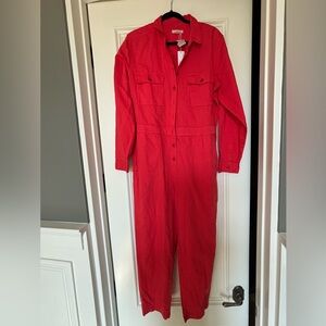 OUTERKNOWN SEA JUMPSUIT RED
